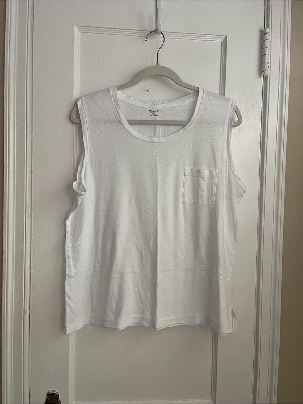 Madewell 100% cotton white tank